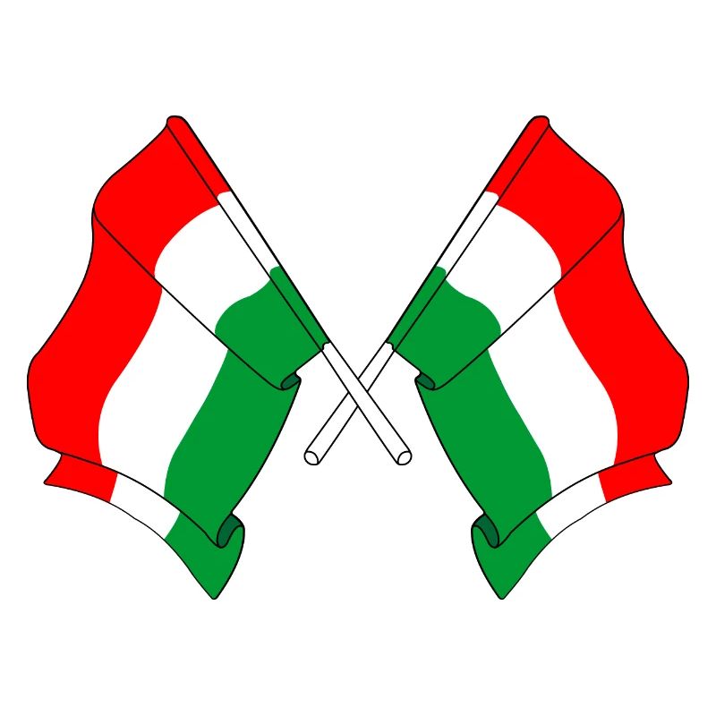 Two flags Hungary