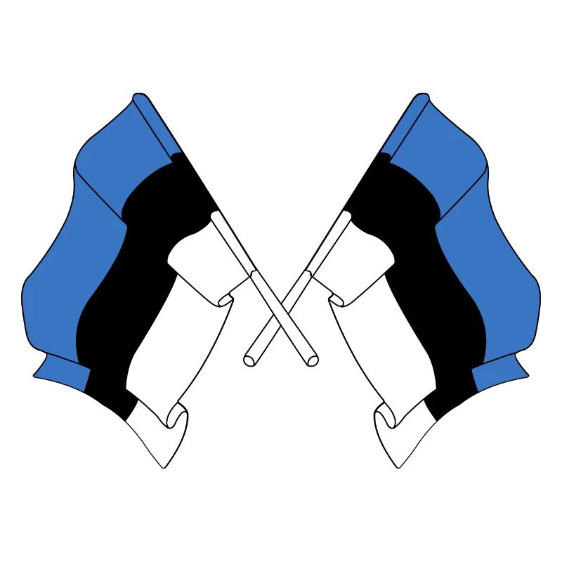 Two flags Estonia