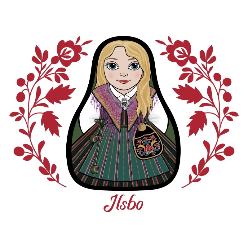 Ilsbostinta mit Blumen.