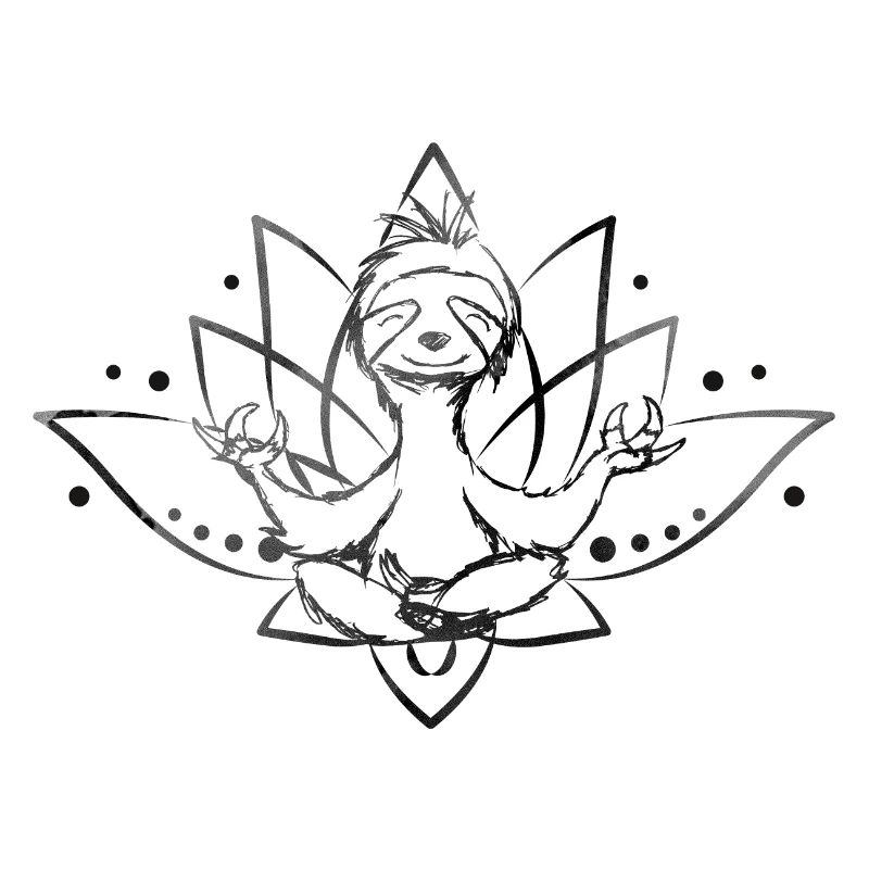 Sloth doing yoga-sloth doing yoga