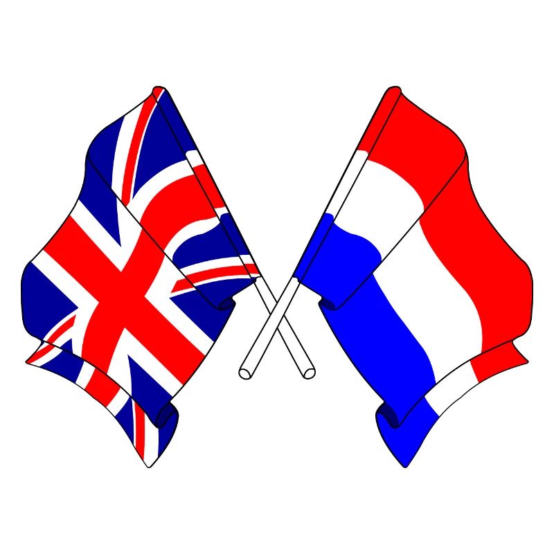 Drapeau de l’Angleterre et drapeau des Pays-Bas