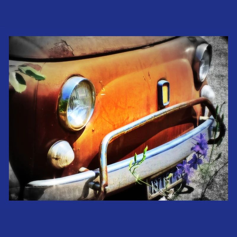 Rostiges Oldtimer Front Design