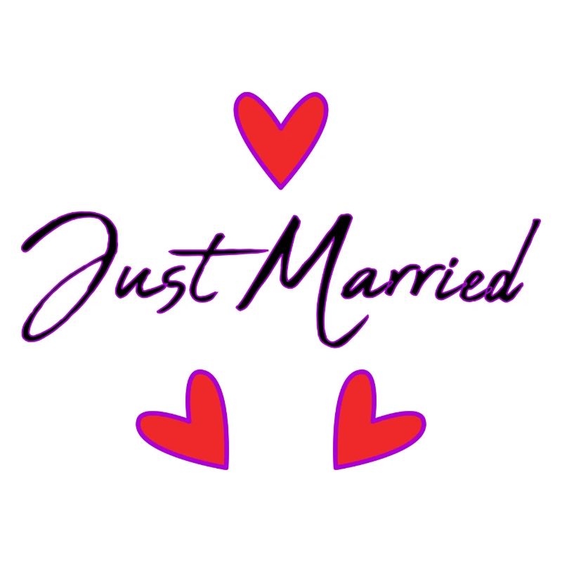 JUST MARRIED. EVJF. SAINT VALENTIN. COUPLE