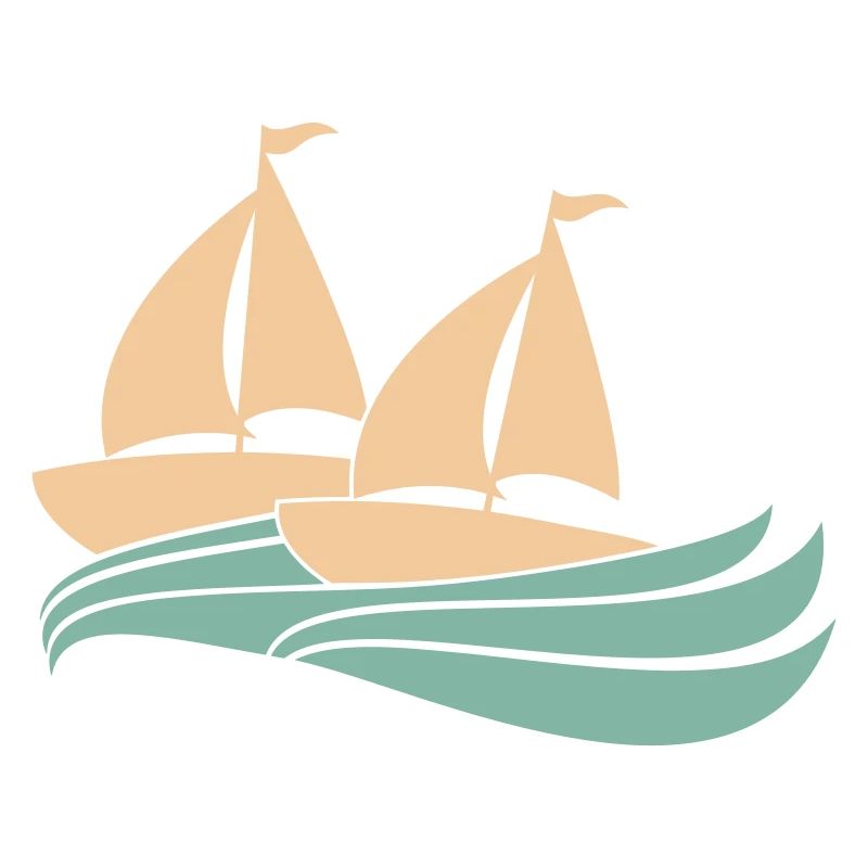 Deux navires Régate par équipe Régate de voile de compétition