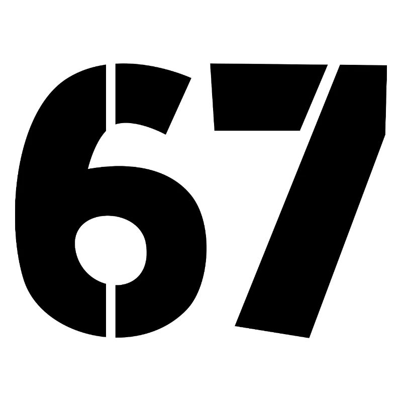 Fun 67 Number 6-7 6 7 Six Seven