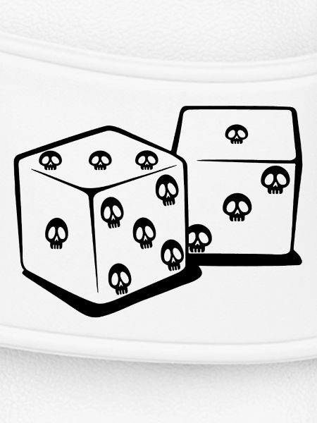Playing with dice (black)