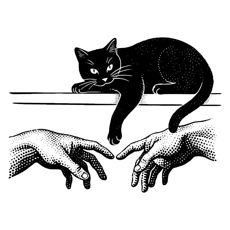 Création d’Adam avec un chat troublant