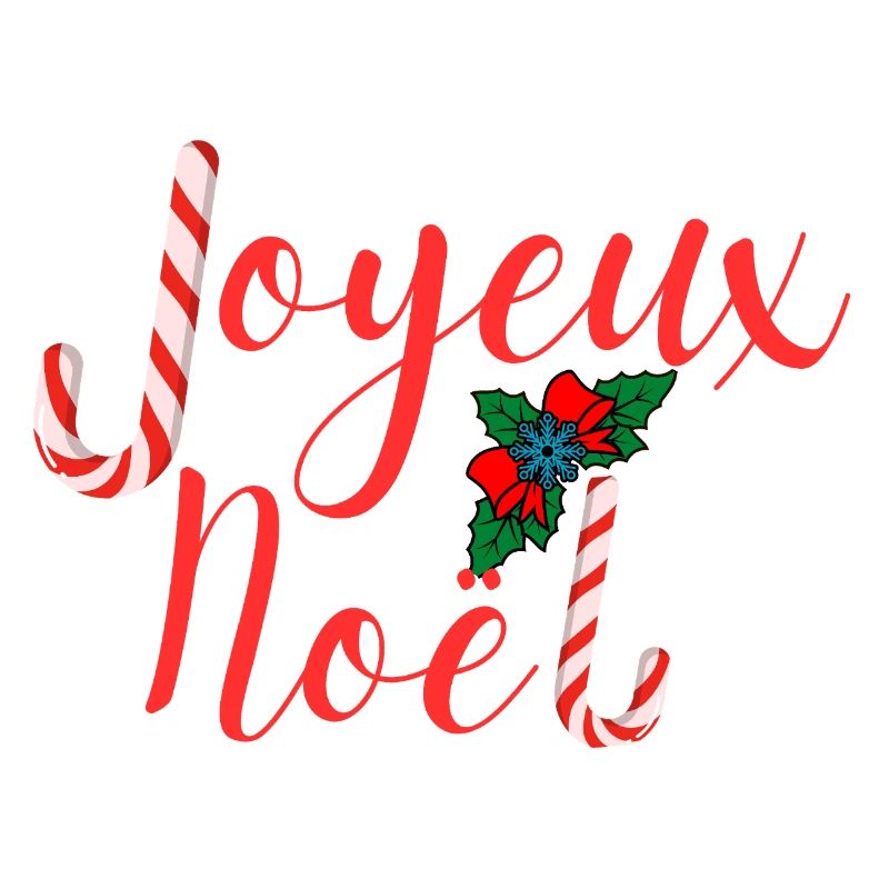 Merry Christmas Typography Festive Candy Cane