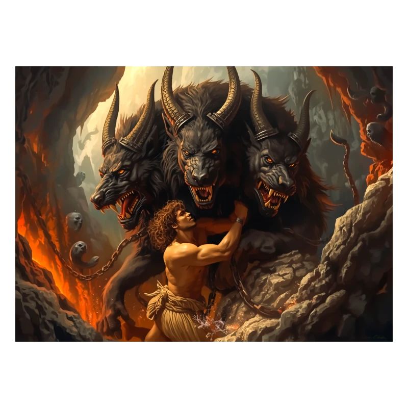 Heracles Brings Cerberus from the Underworld