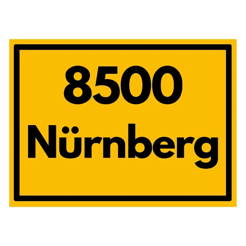 OLD POSTCODE POSTCODE RETRO 8500 NÜRNBERG FRANKEN