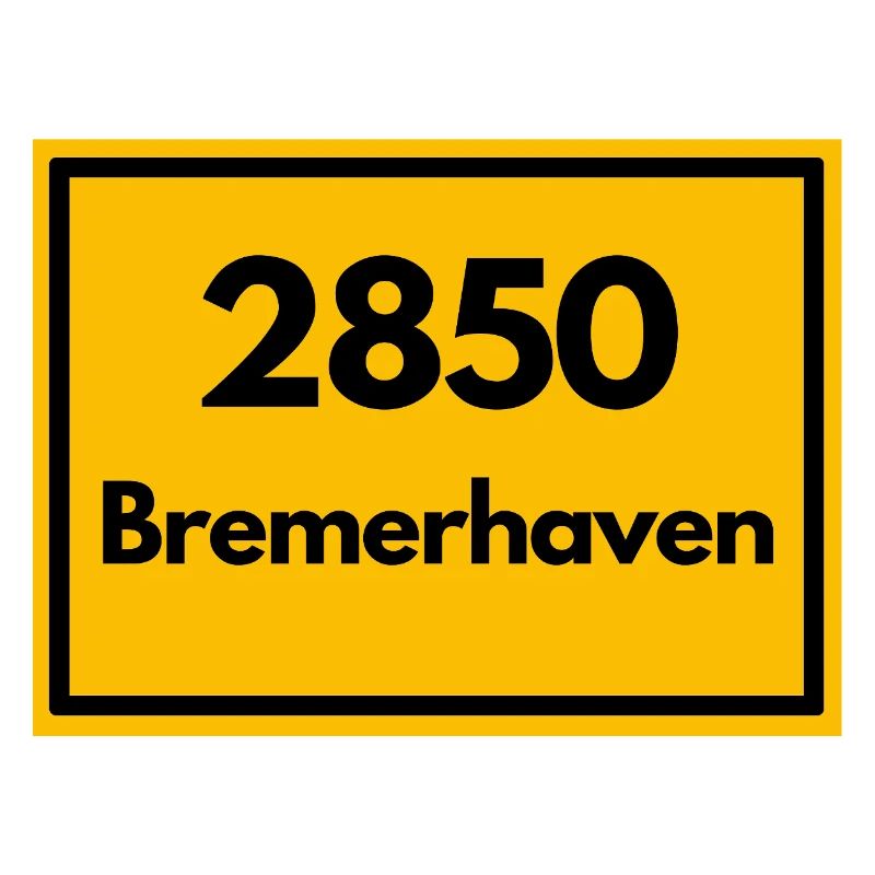 ANCIEN CODE POSTAL RETRO 2850 BREMERHAVEN HAFEN