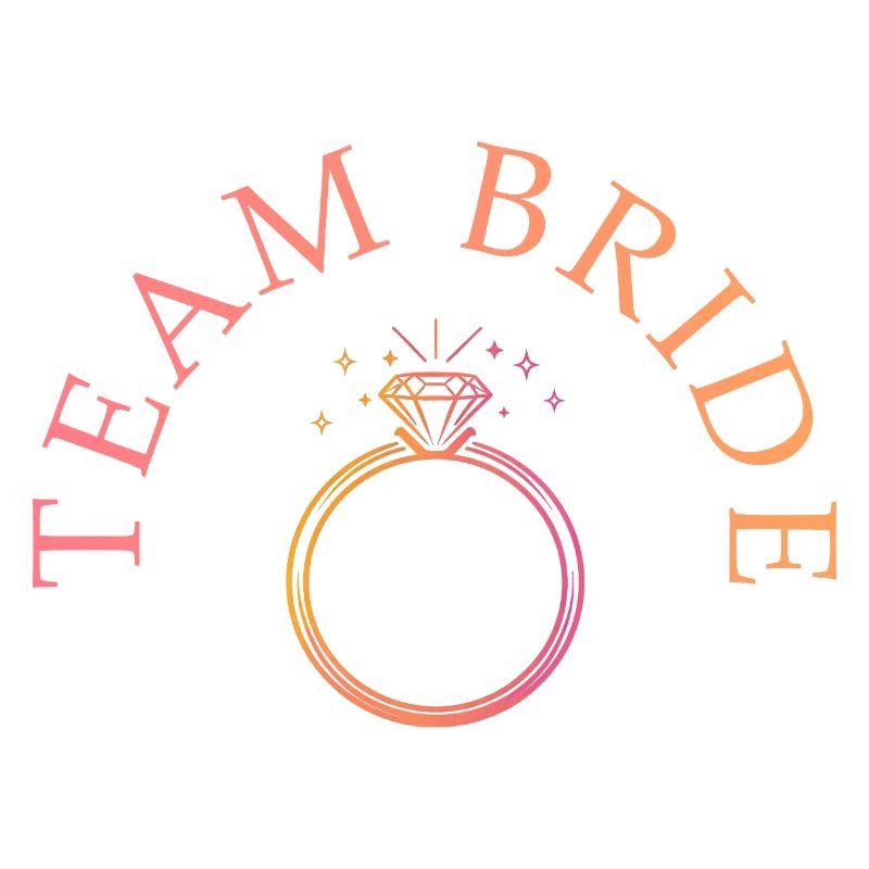 Team Bride - Ring - personalisierbar
