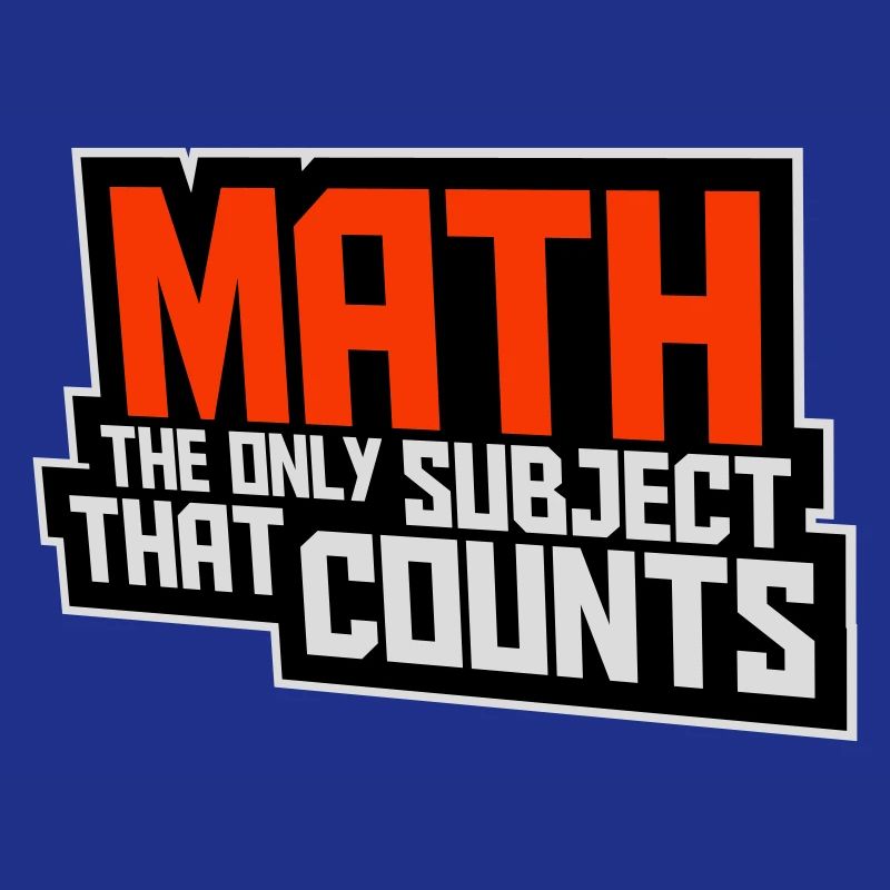 Math The Only Subject That Counts Nerd Mathe Logo