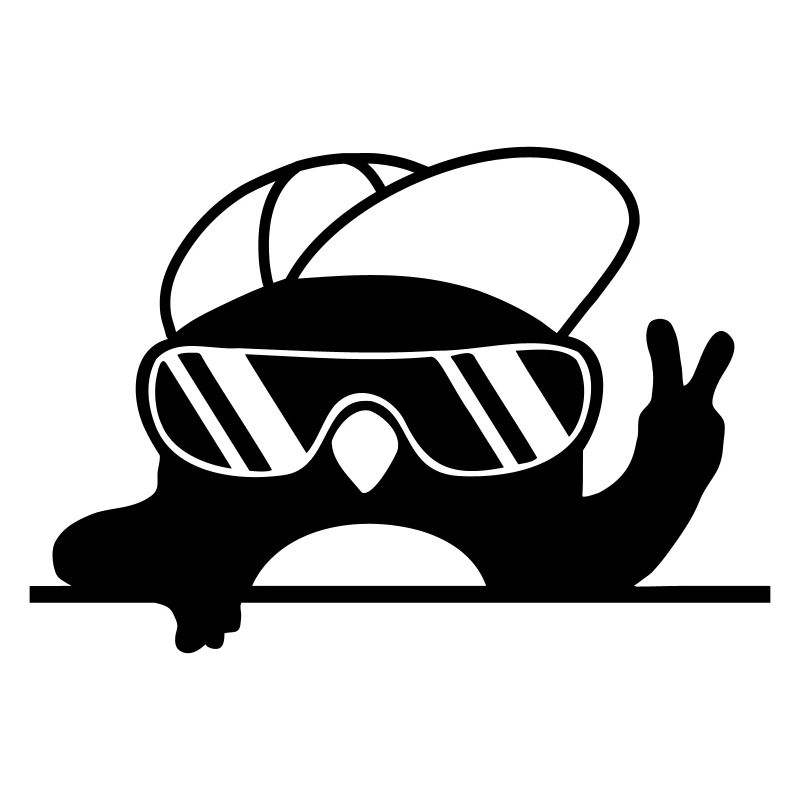 Peace sign cool penguin hand sign
