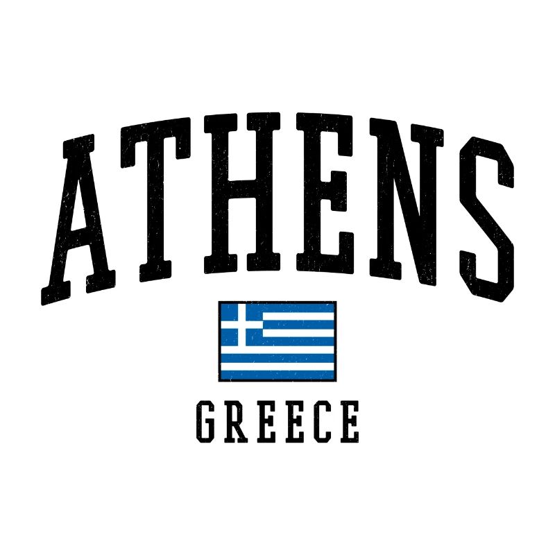 Motif du drapeau d’Athènes en Grèce graphique