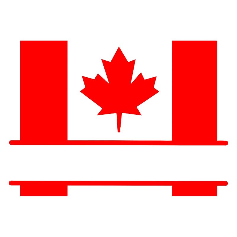 Flag Canada with maple leaf space for text