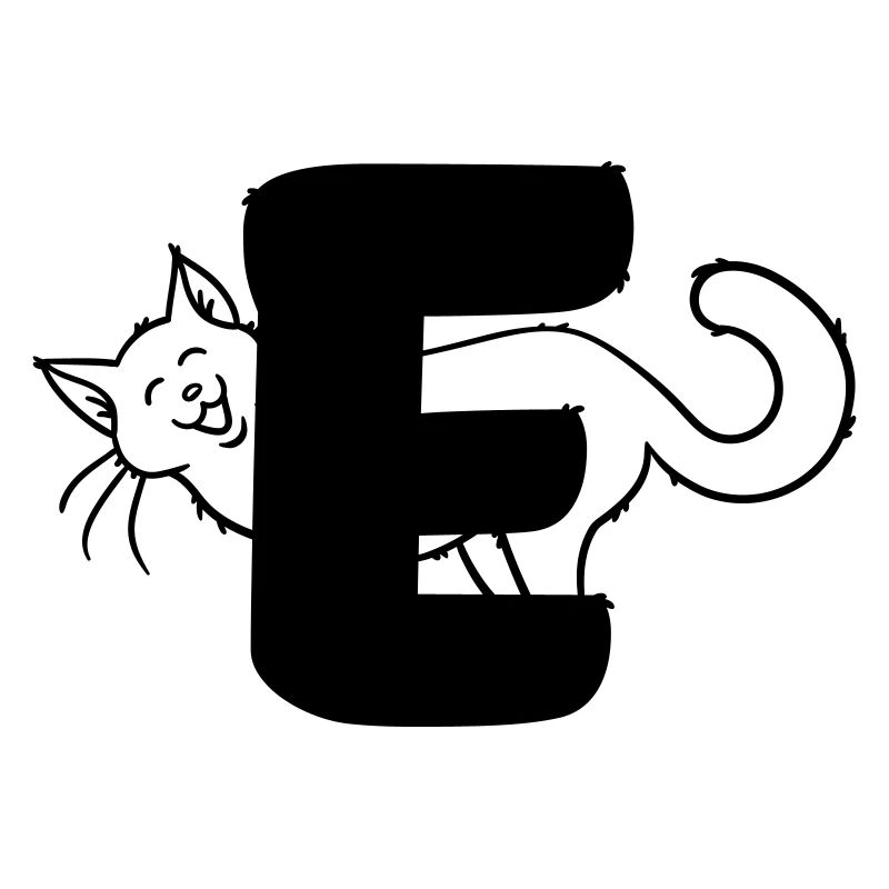 Katze Buchstabe F