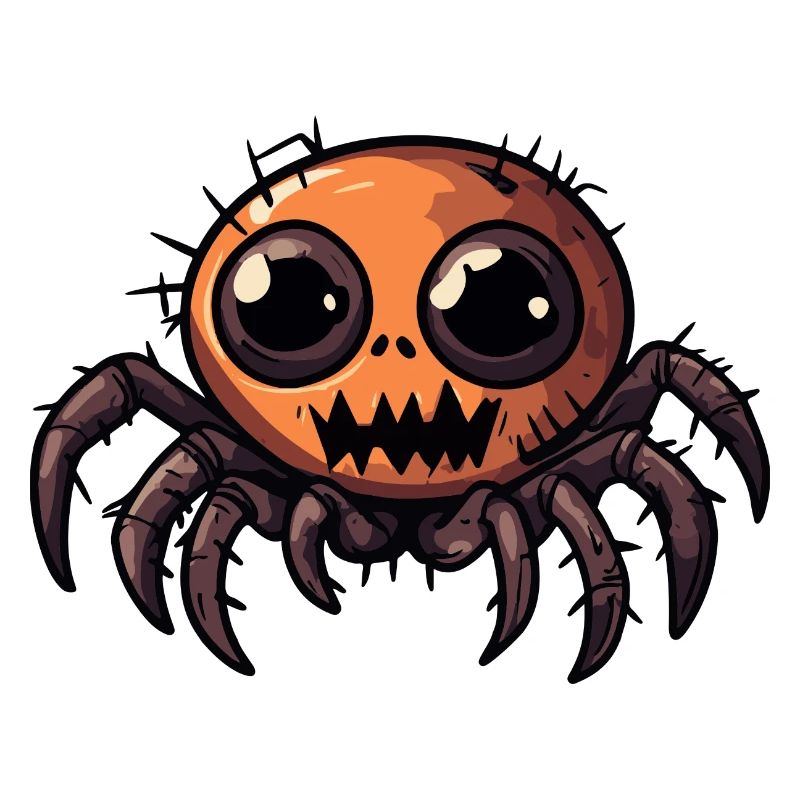 Tarantula Halloween Comic Funny