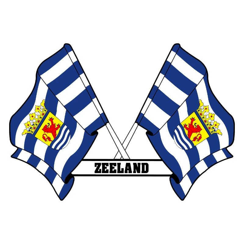 Zwei Flaggen mit dem Text ZEELAND