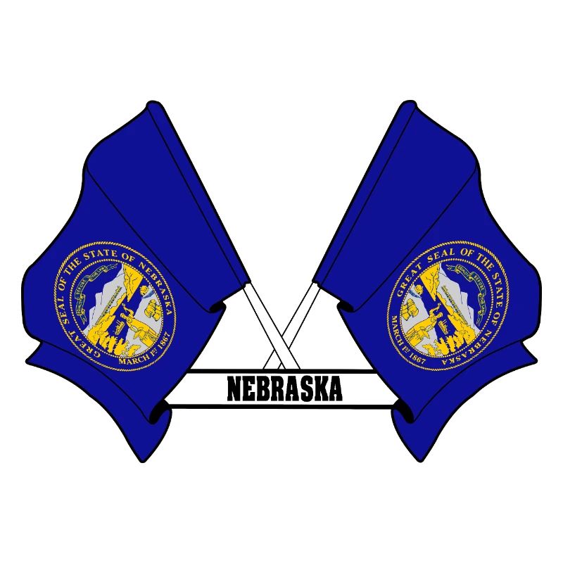 wee flags text NEBRASKA