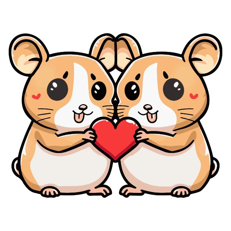 Hamster Paar Valentinstag