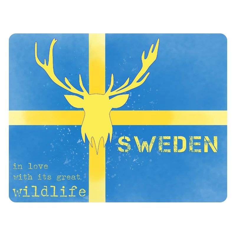 Faune de la Suède Drapeau de la Suède