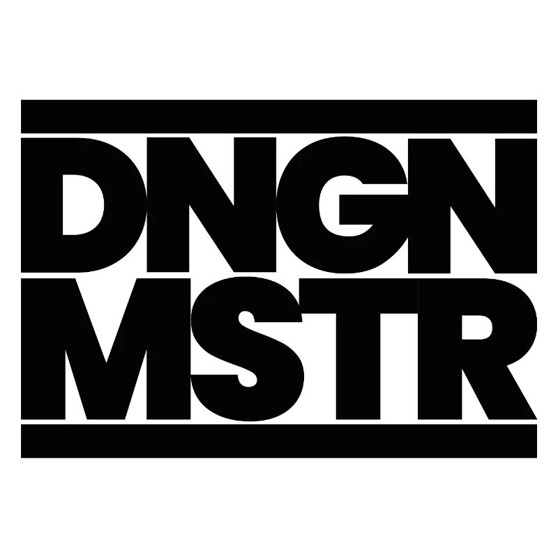 DNGN MSTR – RPG Game Master Design minimal - Noir