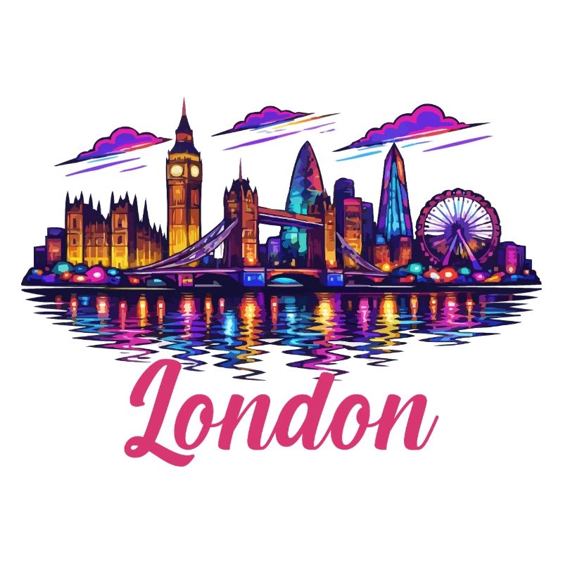 Skyline néon de Londres