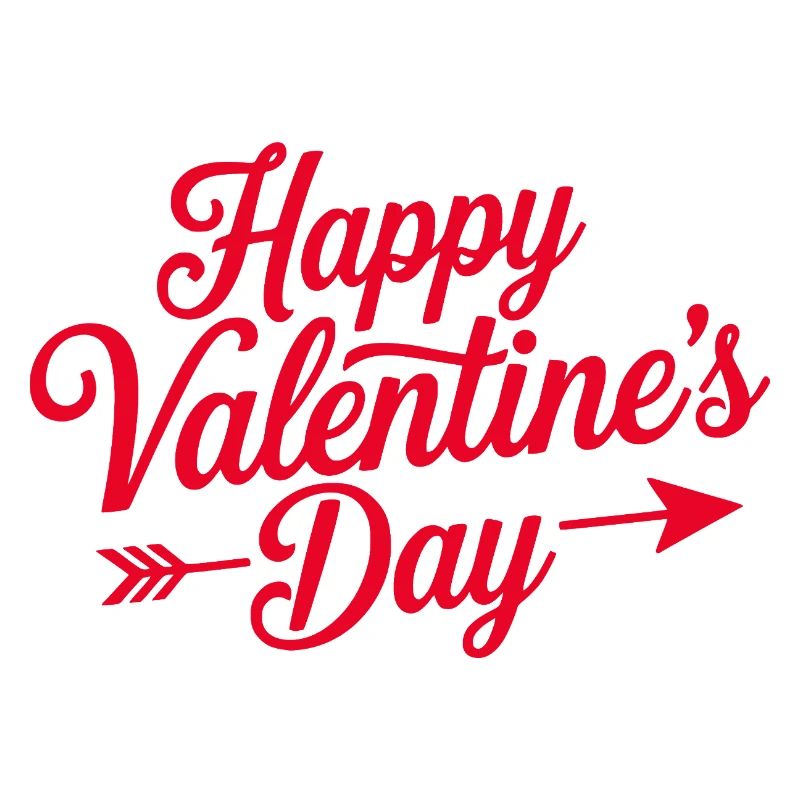 Valentine Script Heart Arrow