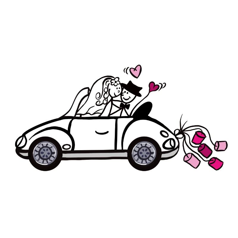 Strichmännchen Hochzeit
