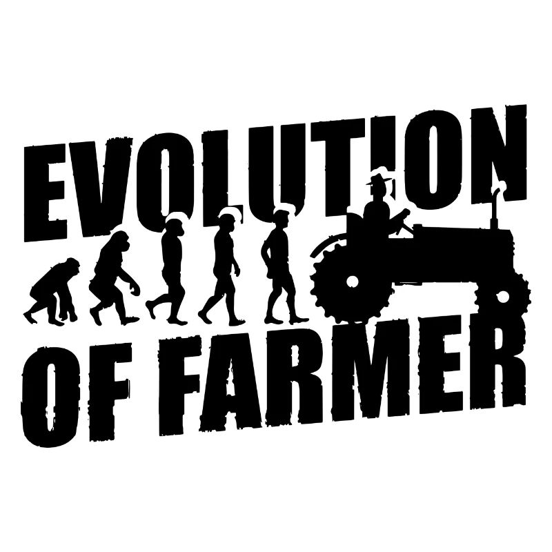 Evolution des Landwirtes Farmer Traktor