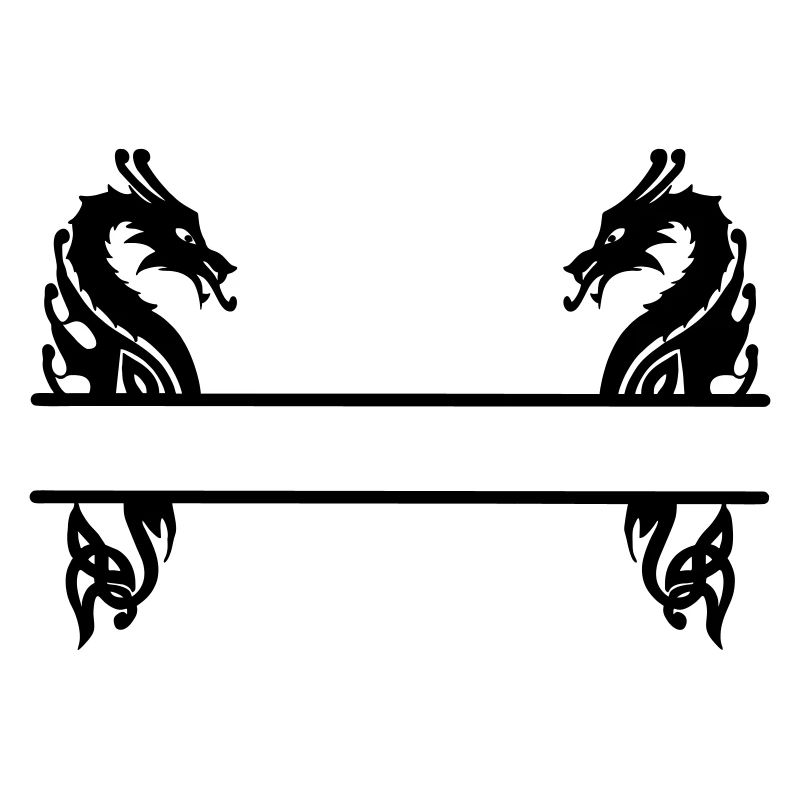 Wikinger zwei Drachen