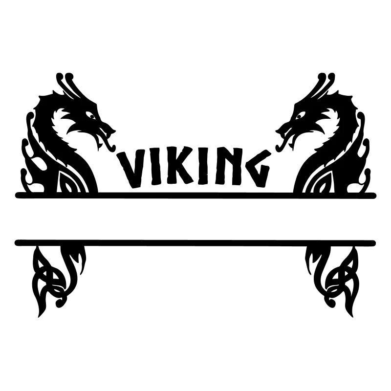 Wikinger zwei Drachen Banner