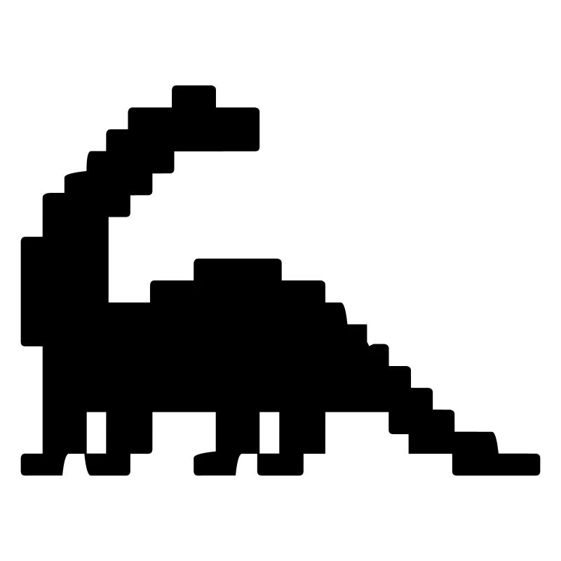 Dinosaurier Brontosaurus Pixel
