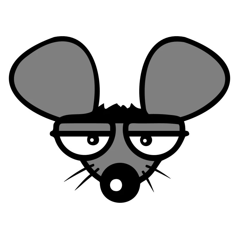 Maus Guckt Böse Wütend Frustriert Sauer Aggressiv