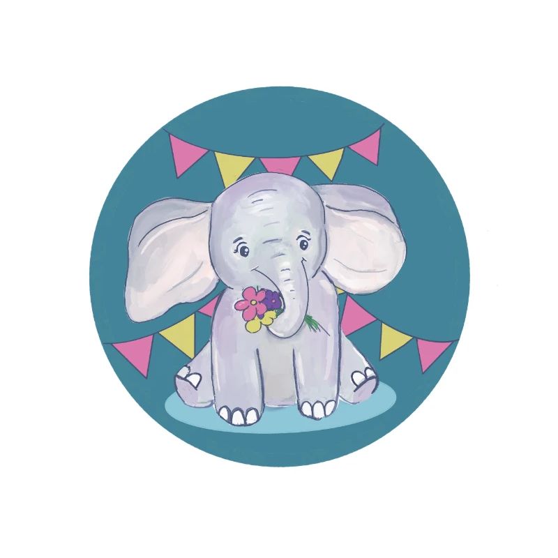 Elefant feiert Geburtstag