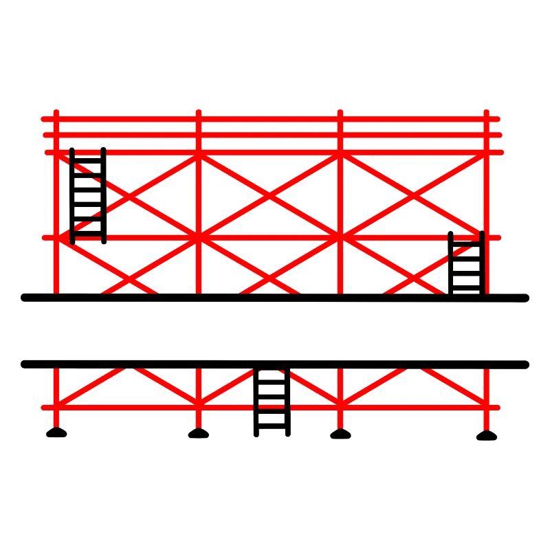 Scaffolding banner for scaffolding builder
