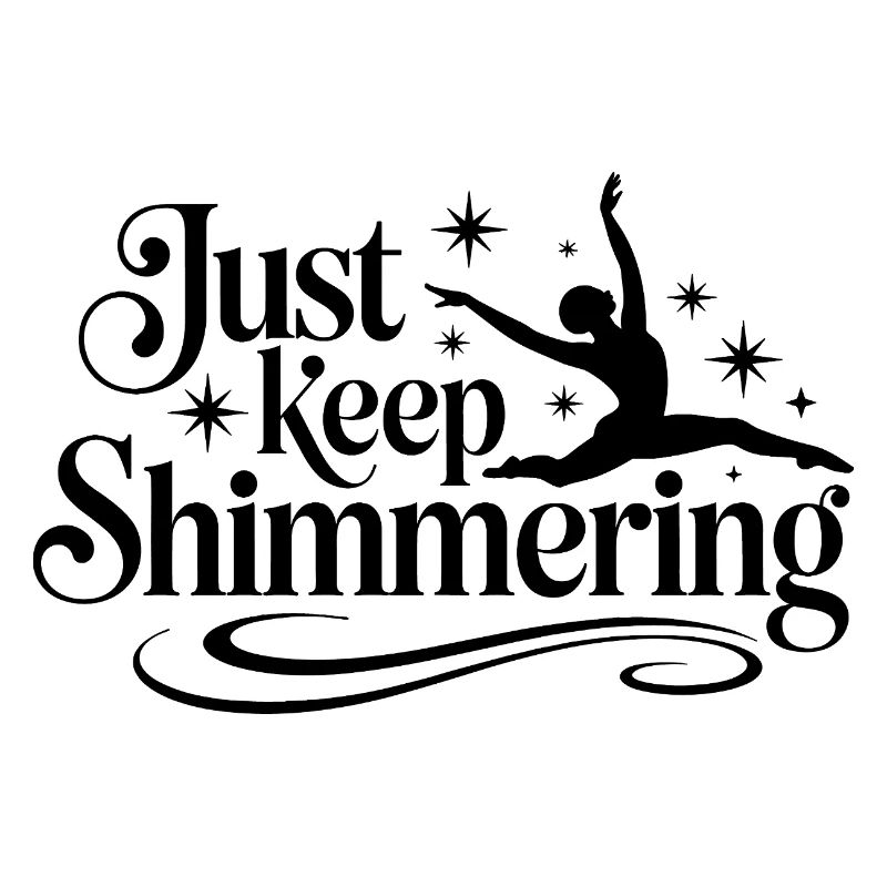 Schimmern Sie einfach weiter Synchronschwimmer