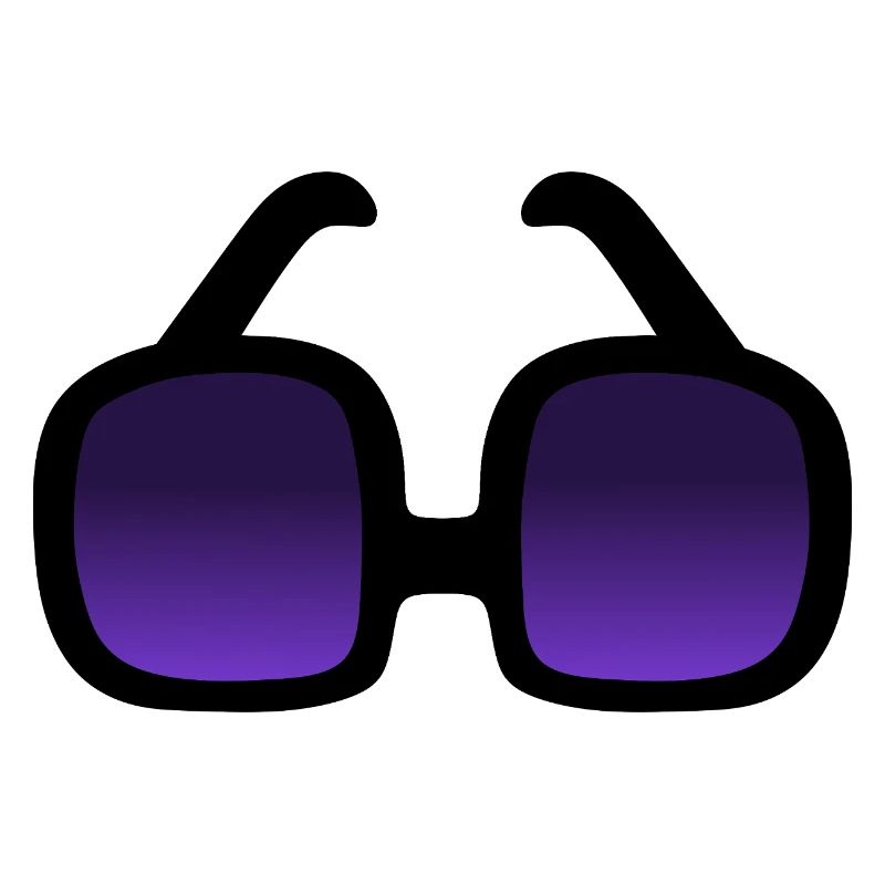 Gradient Purple Square Sunglasses Design