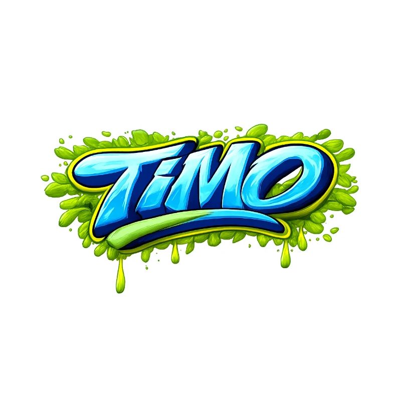 GRAFFITI NAME TIMO FOR PERFECT GIFT PRINTABLE