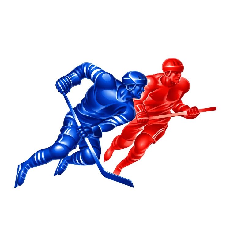 Rival Hockey Duel: Blue vs Red