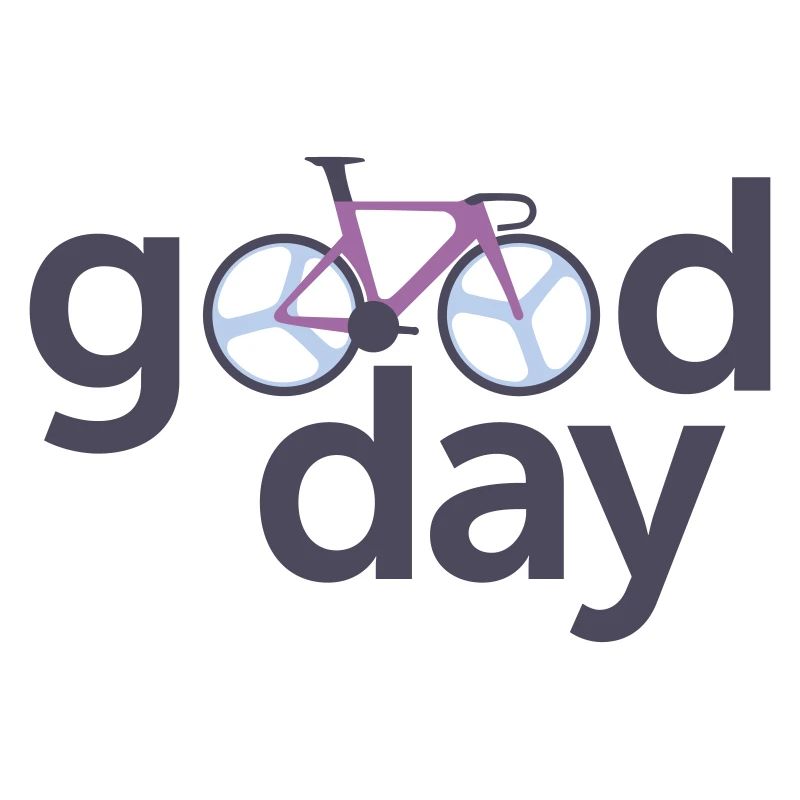 Good Day Bicycle Typography Logo