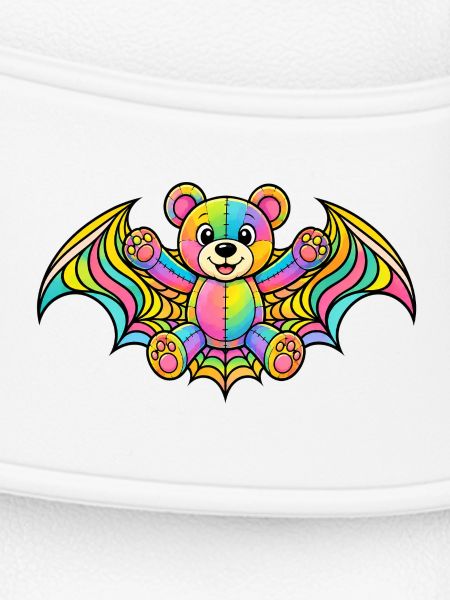 Regenbogenbär mit Flügeln