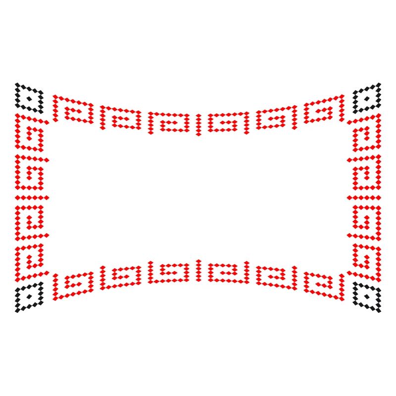 Frame pattern red
