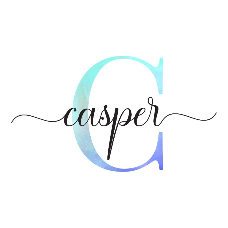 C| Monogramm | Name | Casper | Watercolor