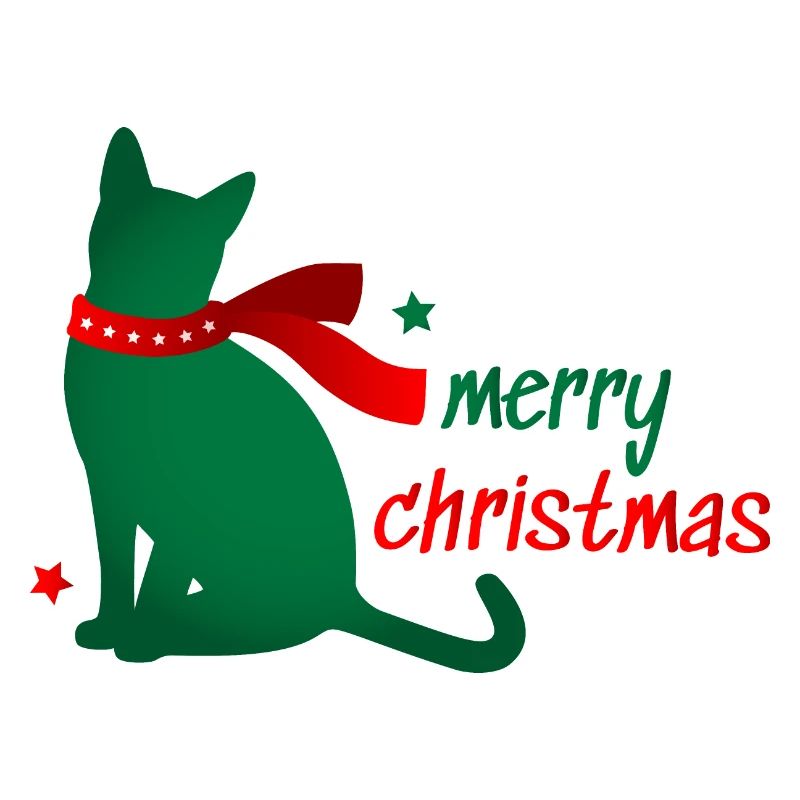 Chat Star Animal Écharpe de Noël 3D Cadeau