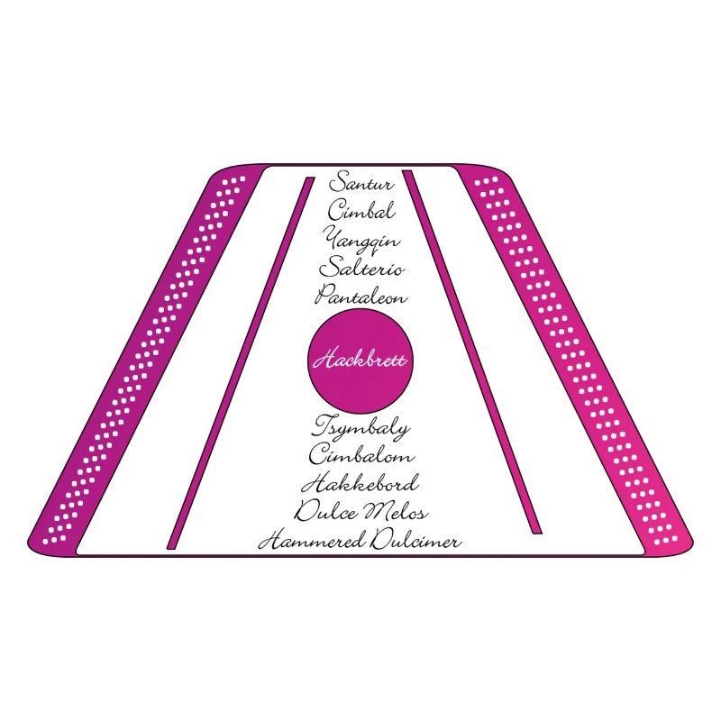 dulcimer pourpre rose