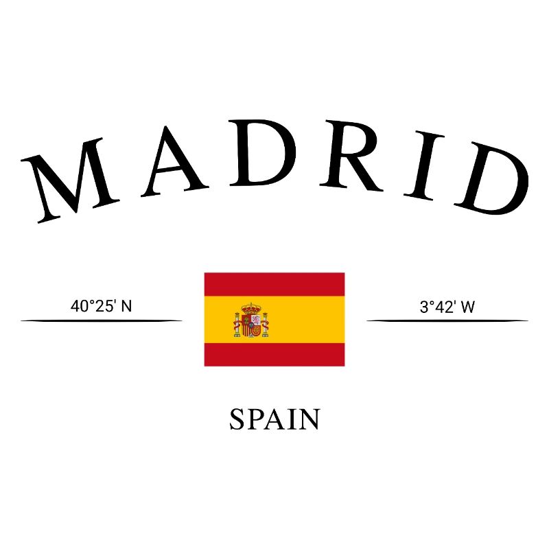 Drapeau de l’Espagne de Madrid – Souvenir et cadeau de vacances
