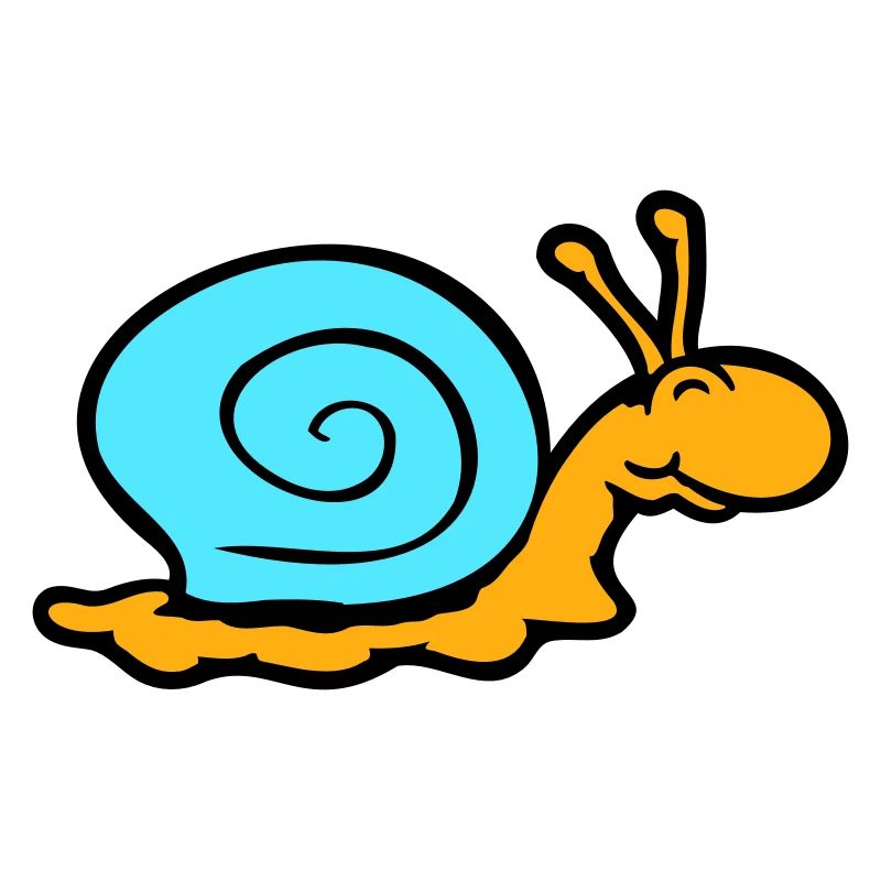coquille d'escargot limace escargot sourit doucement