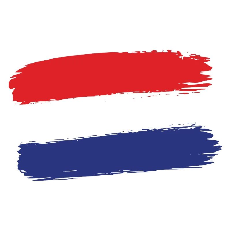 Dutch Flag Brushstroke